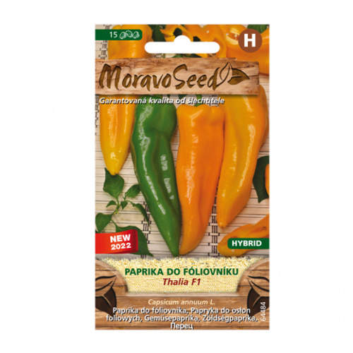 Paprika zeleninová THALIA F1 foliák (MS) MoravoSeed