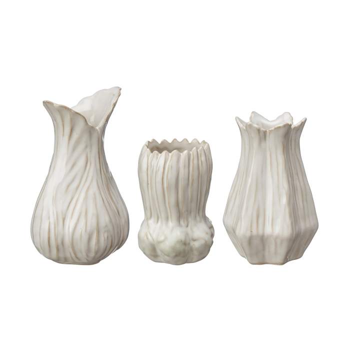 Váza atypická porcelánová LESLIE bílá mix 15cm Wikholm Form AB