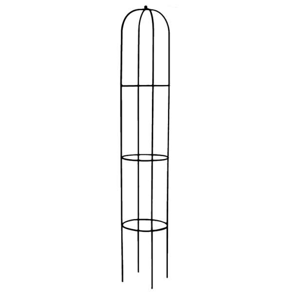 Opora/obelisk MARICA kulatá kovová černá 140cm Vatax s.r.o.