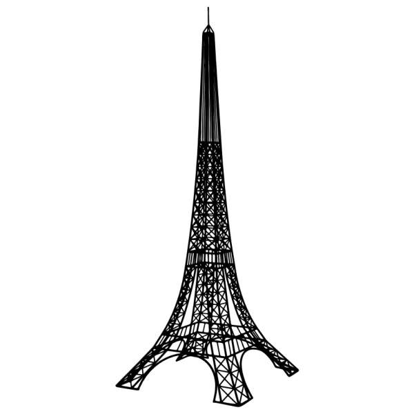 Dekorace Eiffelova věž kovová černá 210cm Vatax s.r.o.