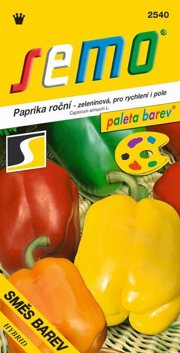 Paprika sladká směs barev F1 PALETA SEMO